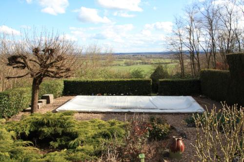 a mattress in the middle of a garden at lathuillere in La Motte-Saint-Jean