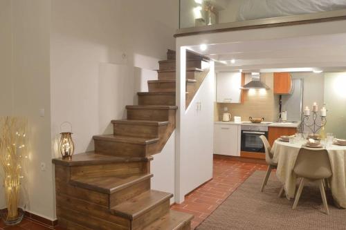 Kuchyň nebo kuchyňský kout v ubytování Kalymnos Suite home