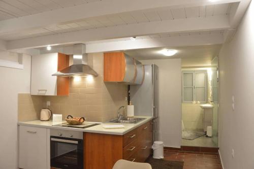Kuchyň nebo kuchyňský kout v ubytování Kalymnos Suite home