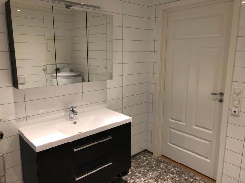 Koupelna v ubytování Balestrand Fjordapartments