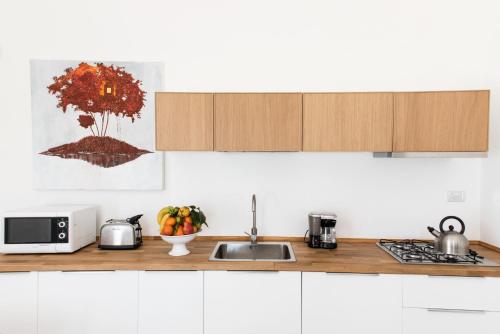 Dapur atau dapur kecil di AGRITURISMO LA GHIGA