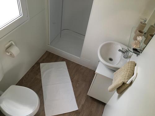 Vonios kambarys apgyvendinimo įstaigoje CHERRY Premium ADRIA Mobile homes Zelena Laguna