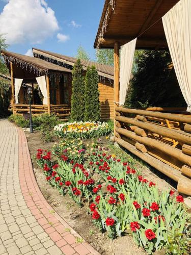 Zahrada ubytování Petrovskyi Brovar