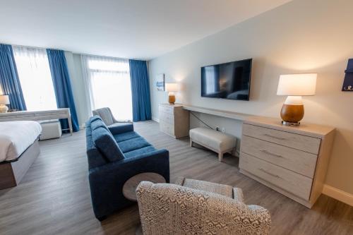 TV a/nebo společenská místnost v ubytování Hotel LBI