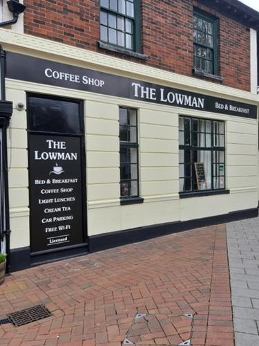 a coffee shop on the side of a building at The Lowman in Tiverton