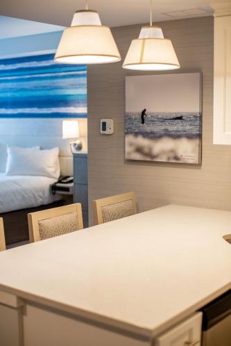 Postel nebo postele na pokoji v ubytování Hotel LBI