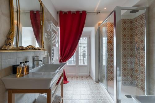 Corte Realdi Luxury Rooms Torino tesisinde bir banyo