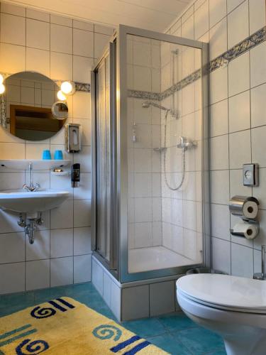 Phòng tắm tại Hohe Tanne