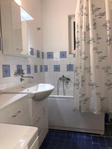 Kylpyhuone majoituspaikassa Apartments Boris