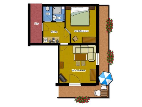 Ferienhaus Rosiの見取り図または間取り図