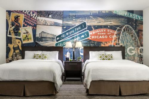 Letto o letti in una camera di Hotel Versey Chicago Lincoln Park