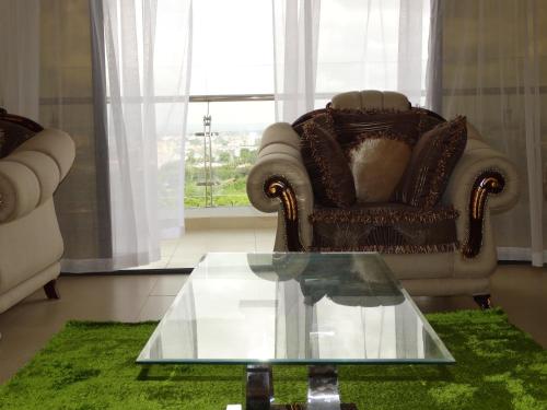 Χώρος καθιστικού στο Nyali Golf View Residence