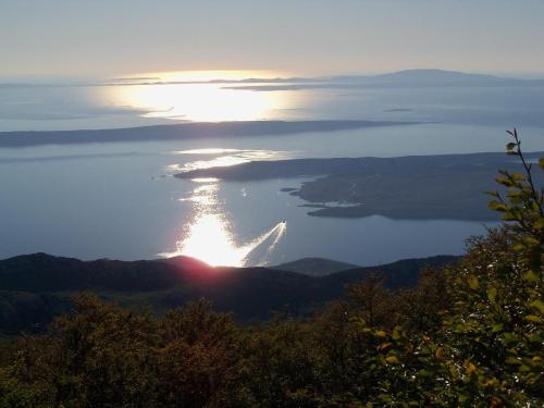 a view of the ocean from the top of a mountain at House Kaja in Jablanac