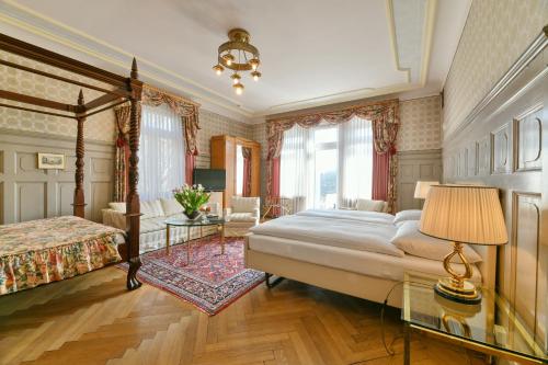 Postel nebo postele na pokoji v ubytování Hotel Park Villa
