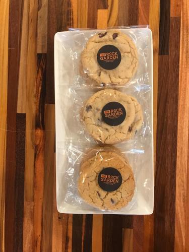 a plastic container filled with cookies on a table at Red Sands Hotel in Torrey