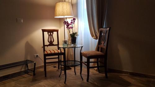 A seating area at La Salita B&B