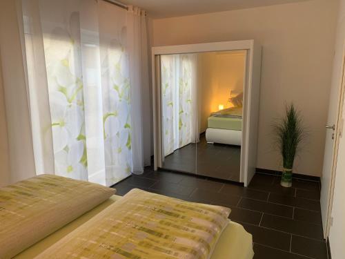 Ліжко або ліжка в номері Orchideenweg 2b, Henstedt-Ulzburg