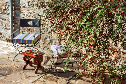 Un jardín fuera de Heaven's View Mansion - Zagori Stone Built Gem