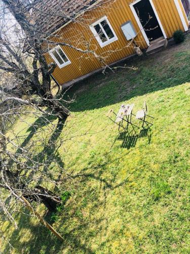Taman di luar Obstgarten Mörlunda, 5 min zum Badesee, Småland, Sauna