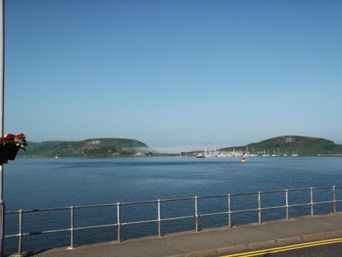 a view of a large body of water with boats at Oban Youth Hostel in Oban