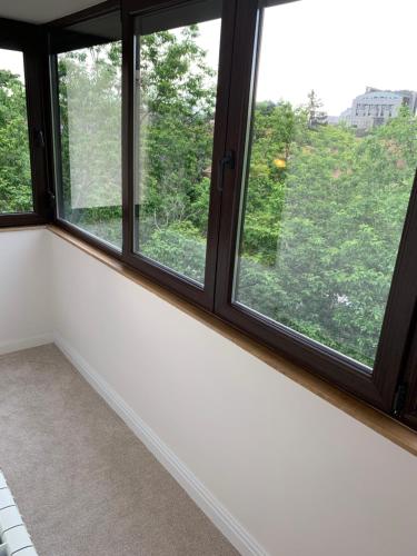 Balkoni atau teres di Floreasca Apartment Bach