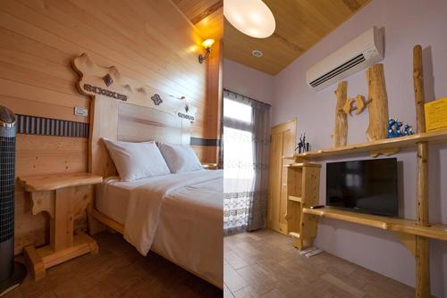 Ein Bett oder Betten in einem Zimmer der Unterkunft Tobe Home