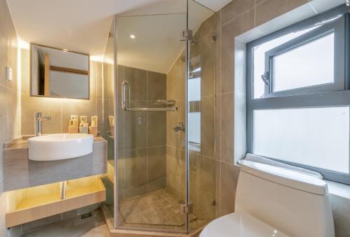 Koupelna v ubytování Hangzhou Ziwei Boutique Homestay