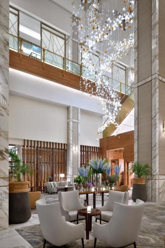 Et opholdsområde på Grand Plaza Mövenpick Media City