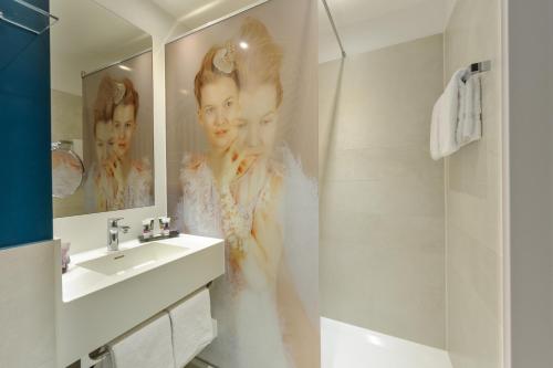 Koupelna v ubytování MERCURE Hotel Berlin Wittenbergplatz