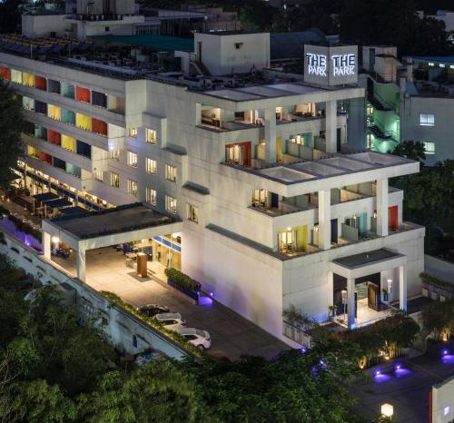 an aerial view of a hotel at night at The Park Bangalore in Bangalore