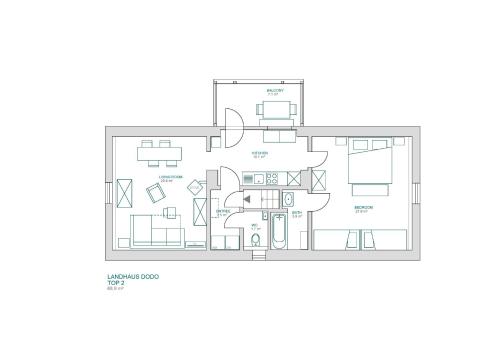 Landhaus Dodoの見取り図または間取り図