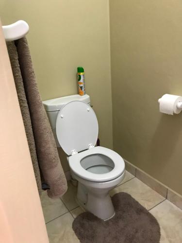 a bathroom with a white toilet in a room at 4 on Sirius in Polokwane