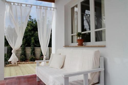 A seating area at Es Daus - Formentera Break