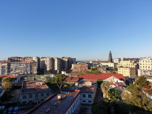 an aerial view of a city with buildings at fitta camere portanolana in Naples