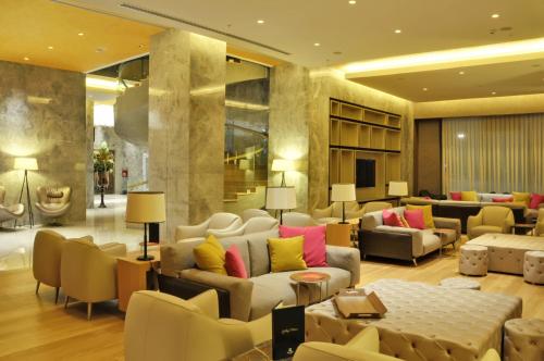 Zona de lounge sau bar la Ommer Hotel Kayseri