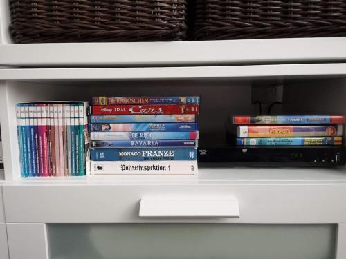 Die Bibliothek in der Ferienwohnung