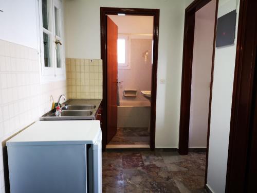 Virtuvė arba virtuvėlė apgyvendinimo įstaigoje Nikoli Apartments