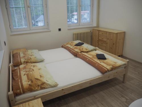 Postel nebo postele na pokoji v ubytování Economy Apartments České Švýcarsko