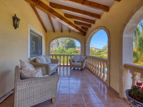 A balcony or terrace at Villa Villa Meena by Interhome