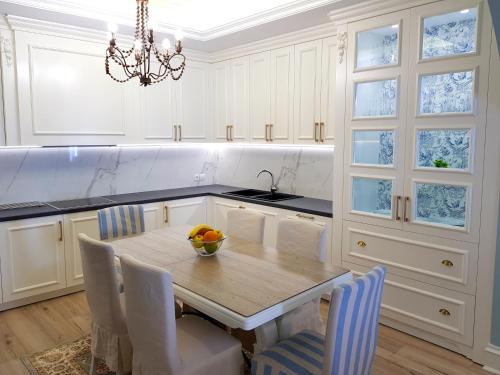 Χώρος καθιστικού στο Limani Luxury Apartments Beachfront