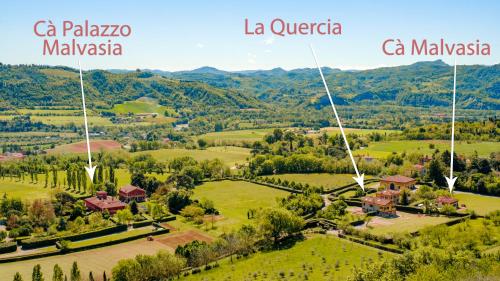 an aerial view of la matera and the mountains at BolognaRoomscom - Ca' Palazzo in Sasso Marconi