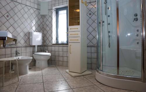 Koupelna v ubytování B&B Villa Maria