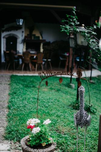 Zahrada ubytování Pension Leprich