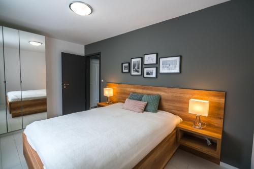 Voodi või voodid majutusasutuse Sprint Apartman toas