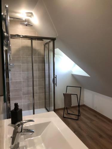 Ванна кімната в LA FERME D'AIGUROLLES