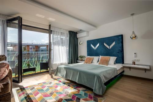 Llit o llits en una habitació de Palanga Sea View