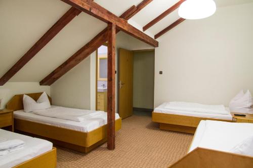 Ático con 2 camas en una habitación en Cabana Platoul Soarelui, en Straja