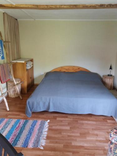 Llit o llits en una habitació de Augšistaba Beči