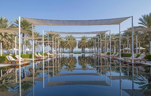 a rendering of the pool at the resort at The Chedi Muscat in Muscat