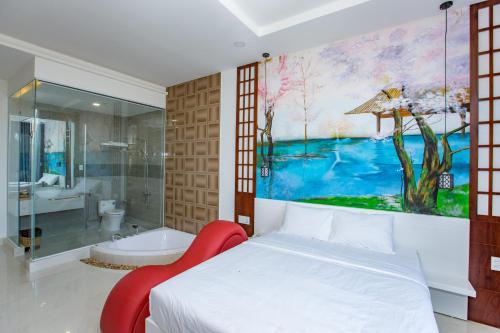 Koupelna v ubytování Romely Hotel Nha Trang